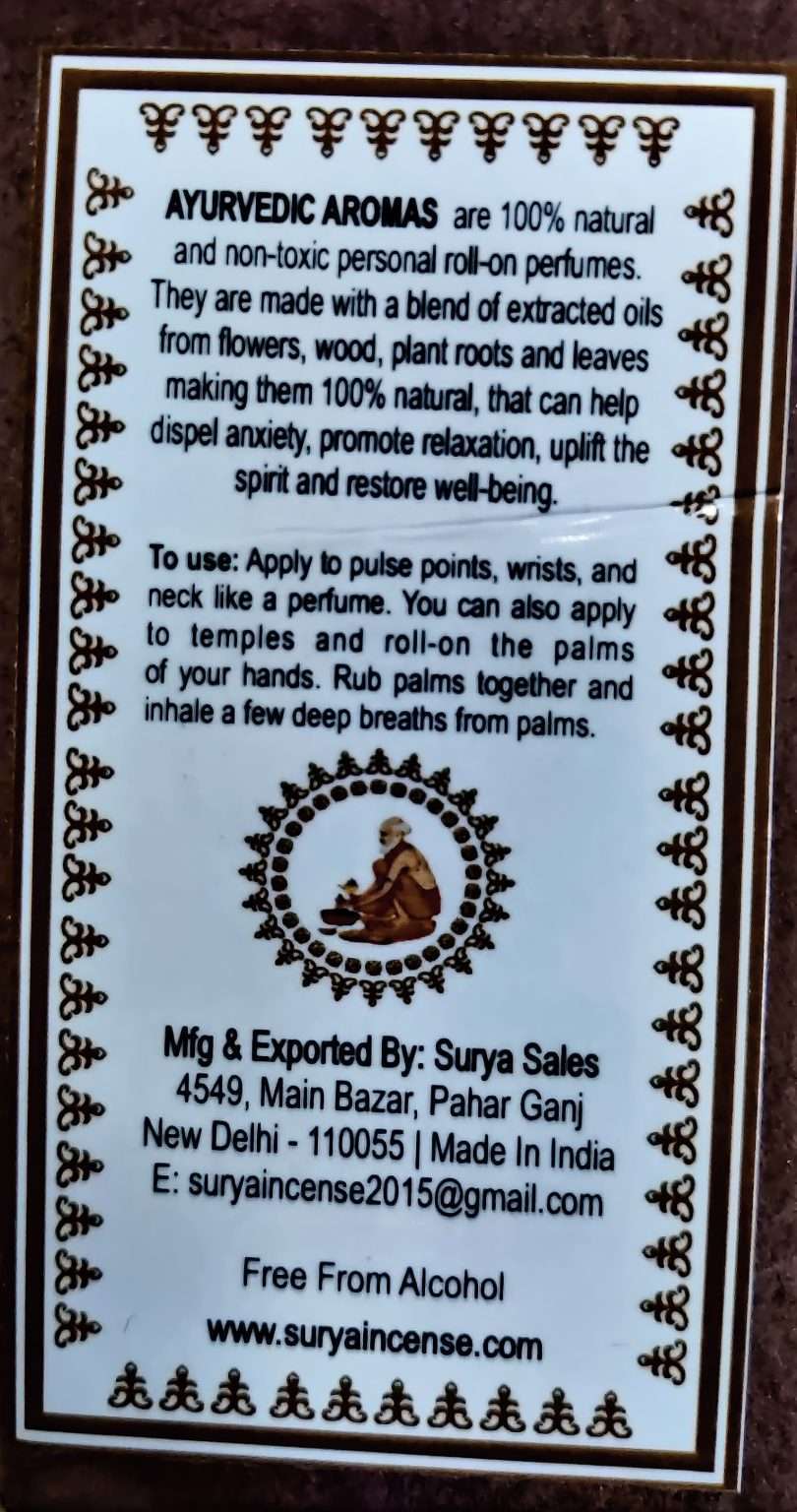 Ayurvedic PERFUME OILS 10 ML LOTUS Carolina Trading