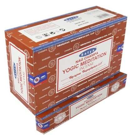 Sathya Nag Champa YOGIC MEDITATION 15 GM Box of 12