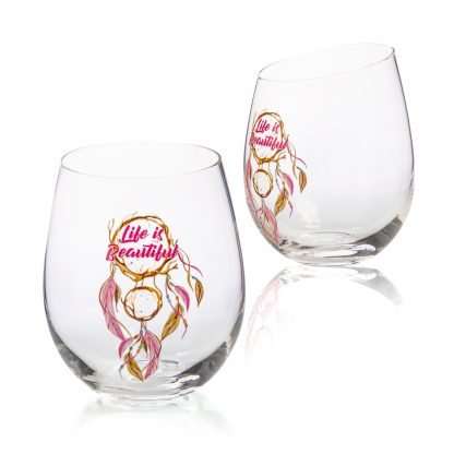 Life is Beautiful Tallulah Dream Stemless Glass
