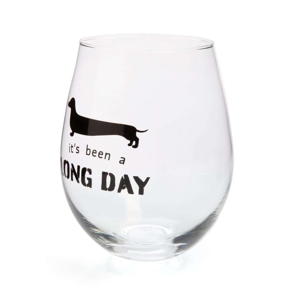 Dachshund Stemless Wine Glass Carolina Trading