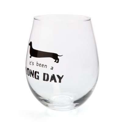 Dachshund Stemless Wine Glass - Image 2