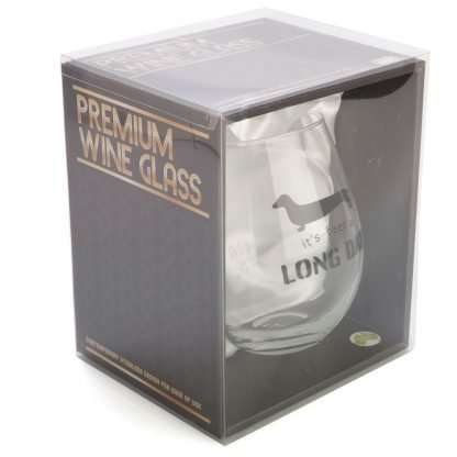 Dachshund Stemless Wine Glass - Image 4