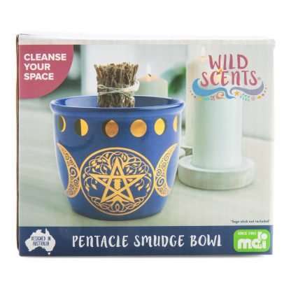 Wild Scents Pentacle Ceramic Smudge Bowl - Image 6