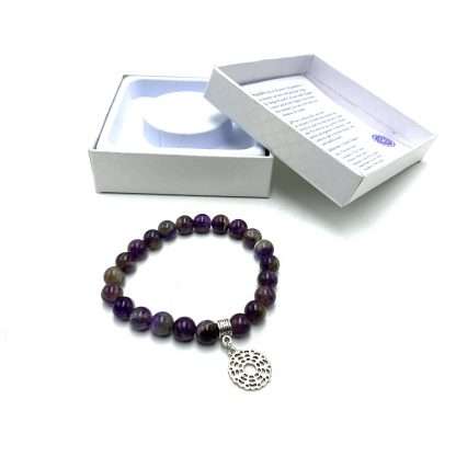 Amethyst Crown Chakra Bracelet - Image 2