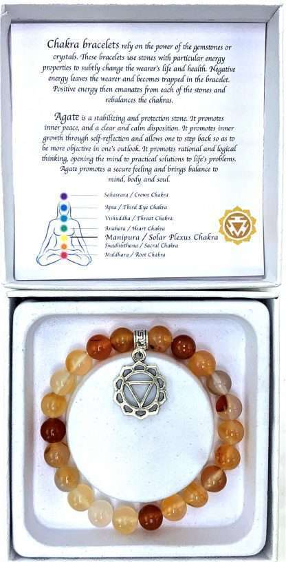 Agate Solar Plexus Chakra Bracelet