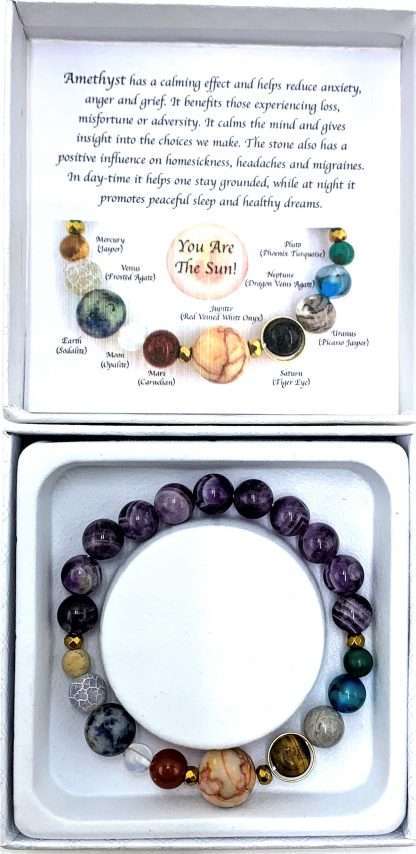 Amethyst Solar System Bracelet