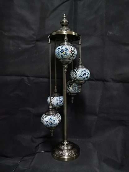 Turkish Mosaic Lamp 5 Tier - Image 2
