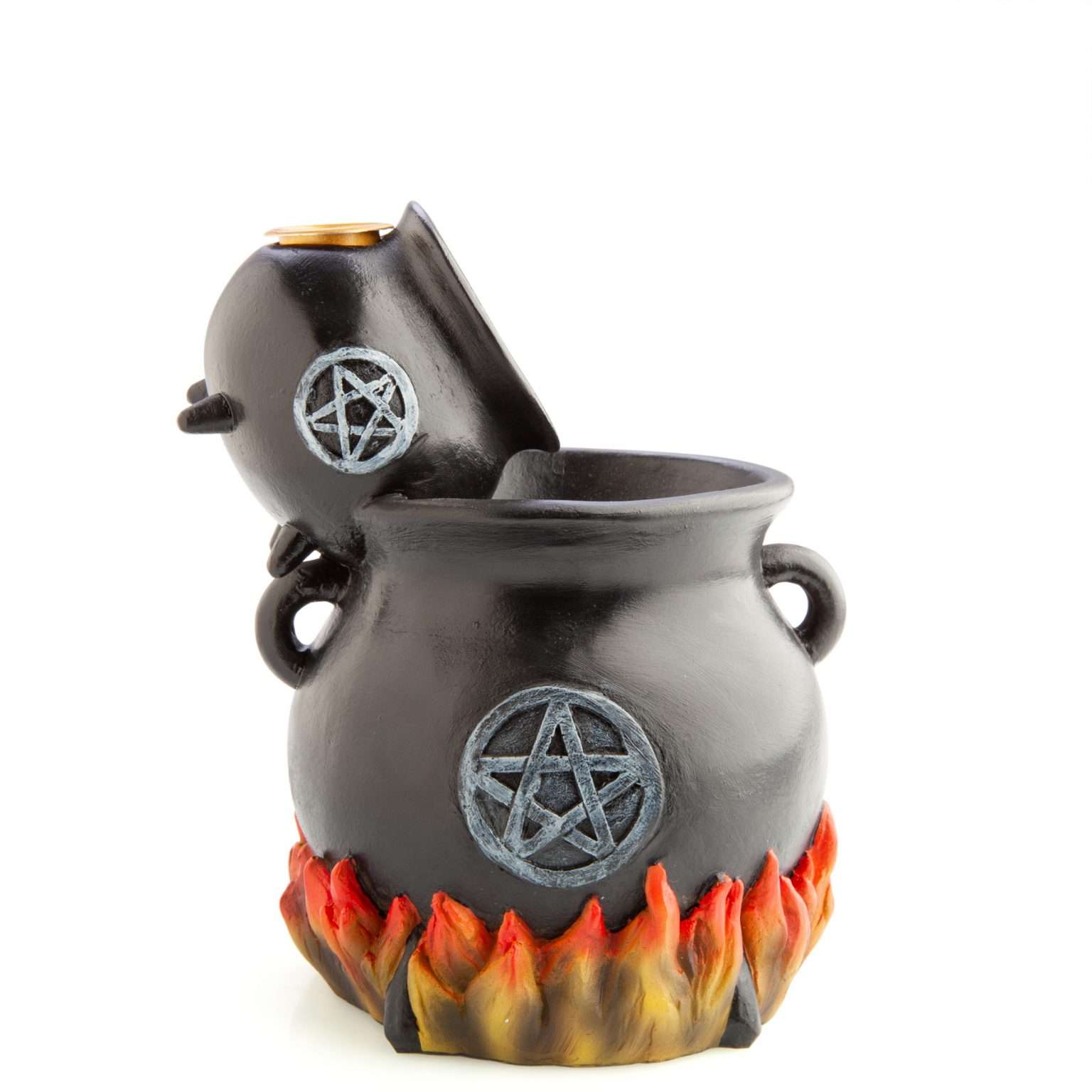 Witches’ Cauldrons with LED Flames Backflow Burner