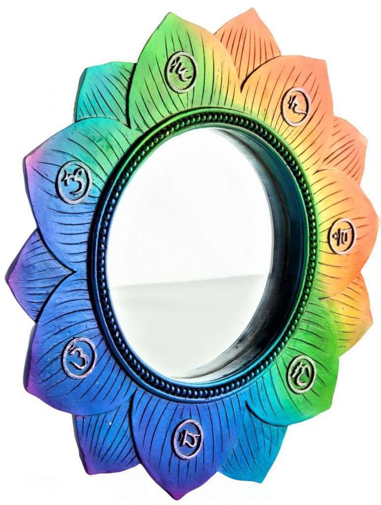 Venetian Mirror With Chakra Patterns