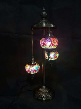 Turkish Mosaic Lamp Multi-Coloured 3 Tier
