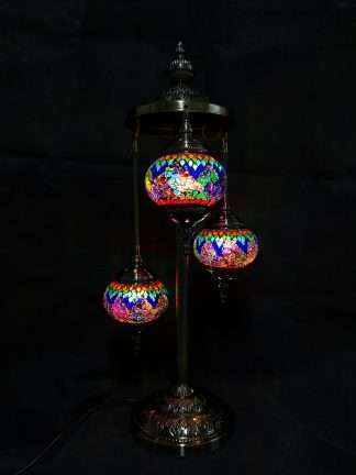 Turkish Mosaic Lamp Multi-Coloured 3 Tier
