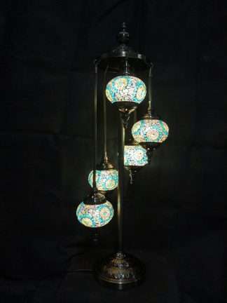 Turkish Mosaic Lamp 5 Tier