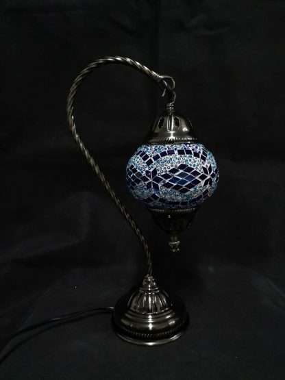 Turkish Mosaic Lamp- Swan Neck Multicolour - Image 2