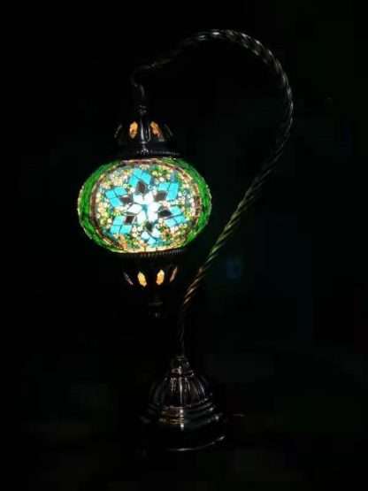 Turkish Mosaic Lamp- Swan Neck Multicolour