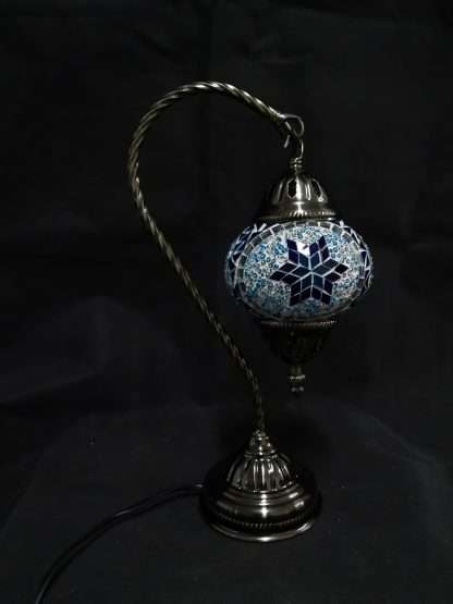 Turkish Mosaic Lamp- Swan Neck Multicolour - Image 2