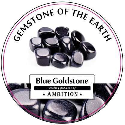 Tumbled stone - Blue GoldStone 0.5Kg Box