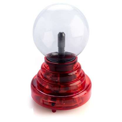 Battery Operated 3-inch Plasma Ball with Red Base - Image 2