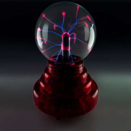 Battery Operated 3-inch Plasma Ball with Red Base