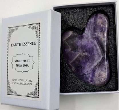 Heart Gua Sha Plate - Amethyst - Image 2