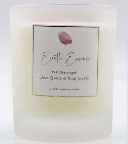 Crystal Soy Wax Candle Pink Champagne - Image 5
