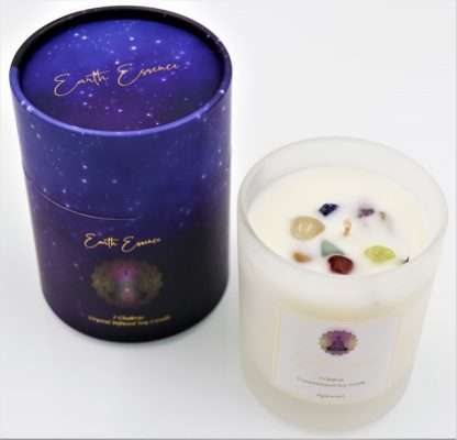 Chakra Soy Wax Crystal Candle Agarwood - Image 3