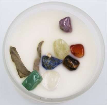 Chakra Soy Wax Crystal Candle Agarwood - Image 5