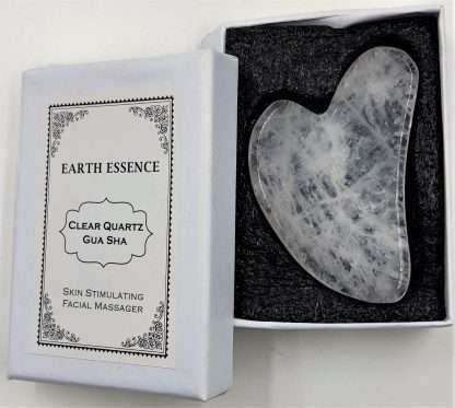 Heart Gua Sha Plate - Clear Quartz - Image 2