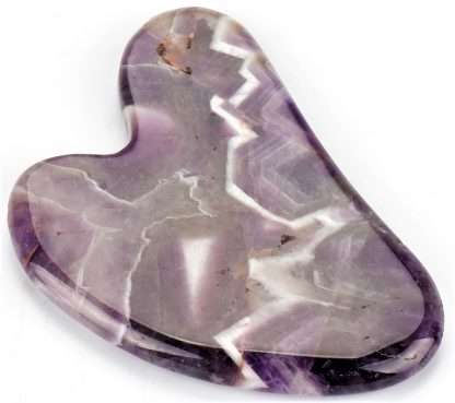 Heart Gua Sha Plate - Amethyst