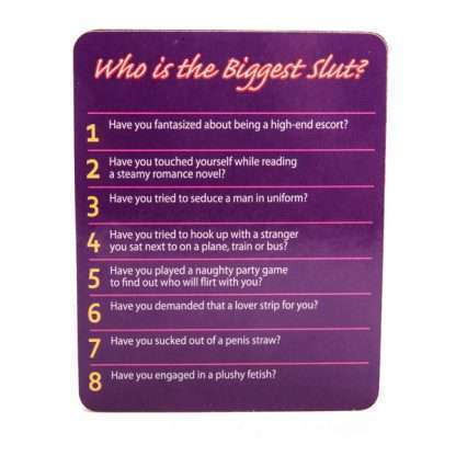 Who is the Biggest Slut? Drinking Game - Image 3