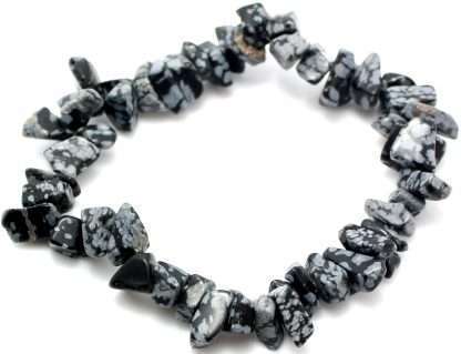 Bracelet Snowflake Obsidian