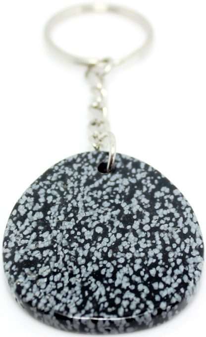 Zodiac Keyring Snowflake Obsidian (Capricorn) - Image 3