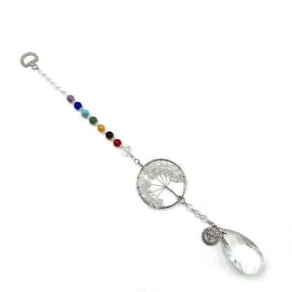 Tree of Life Suncatcher Throat Chakra Opalite - Image 3
