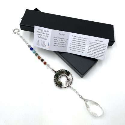 Tree of Life Suncatcher Indian Agate