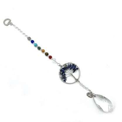 Tree of Life Suncatcher Third Eye Chakra Lapis Lazuli - Image 3