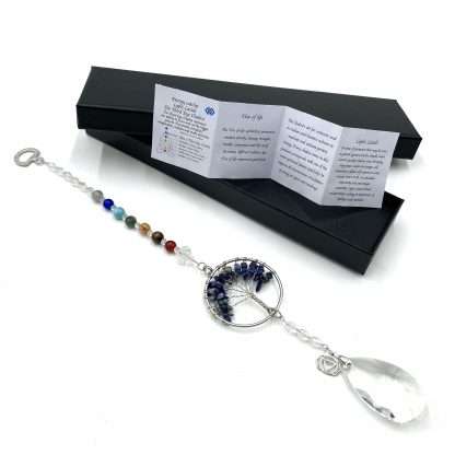 Tree of Life Suncatcher Third Eye Chakra Lapis Lazuli