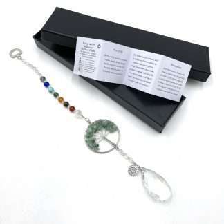 Tree of Life Suncatcher Heart Chakra Aventurine