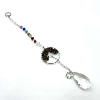 Tree of Life Suncatcher Sacral Chakra Tiger Eye - Image 3