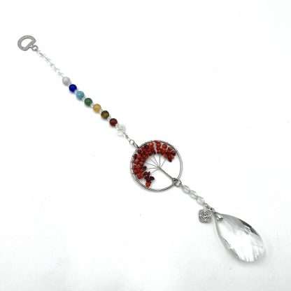 Tree of Life Suncatcher Root Chakra Red Coral - Image 3