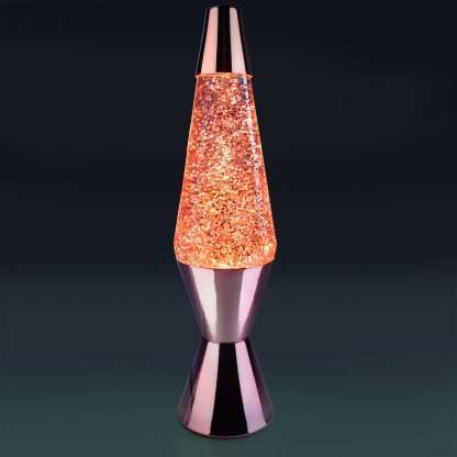 Rose Gold Diamond Glitter Lamp - Image 2