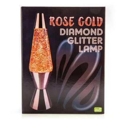Rose Gold Diamond Glitter Lamp - Image 3