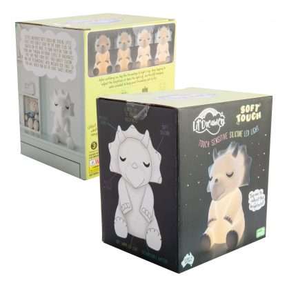 Lil Dreamers Triceratops Soft Touch LED Light - Image 6