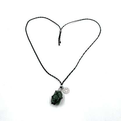 Braided Stone Necklace Aventurine - Image 3