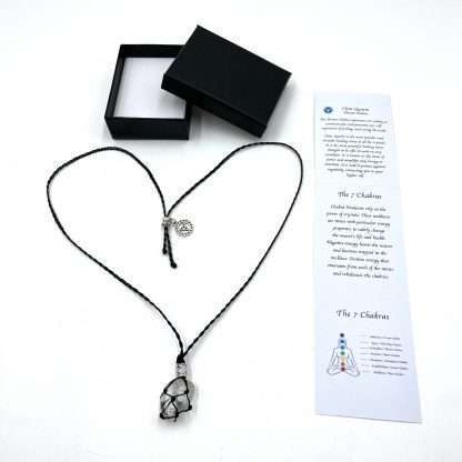 Braided Stone Necklace Clear Quartz - Image 2
