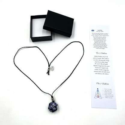Braided Stone Necklace Sodalite - Image 2