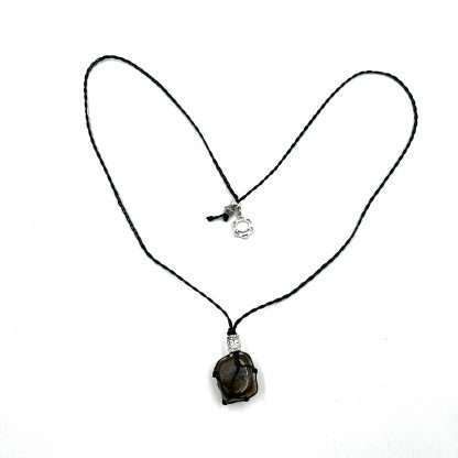 Braided Stone Necklace Tiger Eye - Image 3