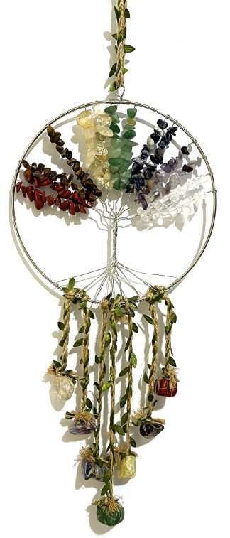 Crystal Tree of Life Dreamcatcher 7 Chakras