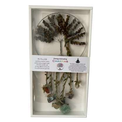 Crystal Tree of Life Dreamcatcher Tiger Eye - 7Chakras - Image 3