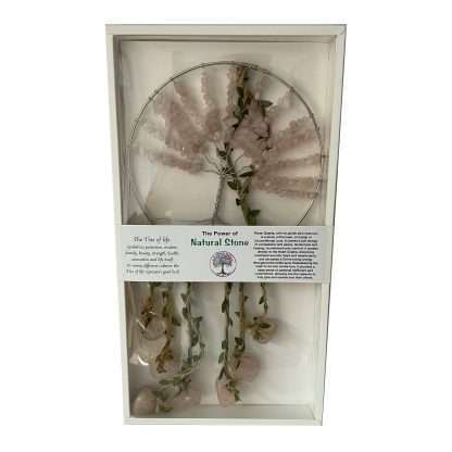 Crystal Tree of Life Dreamcatcher Rose Quartz - Image 3