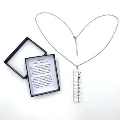 Selenite Chakra Stone Necklace - Image 2