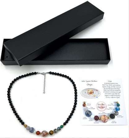 Solar System Necklace Onyx